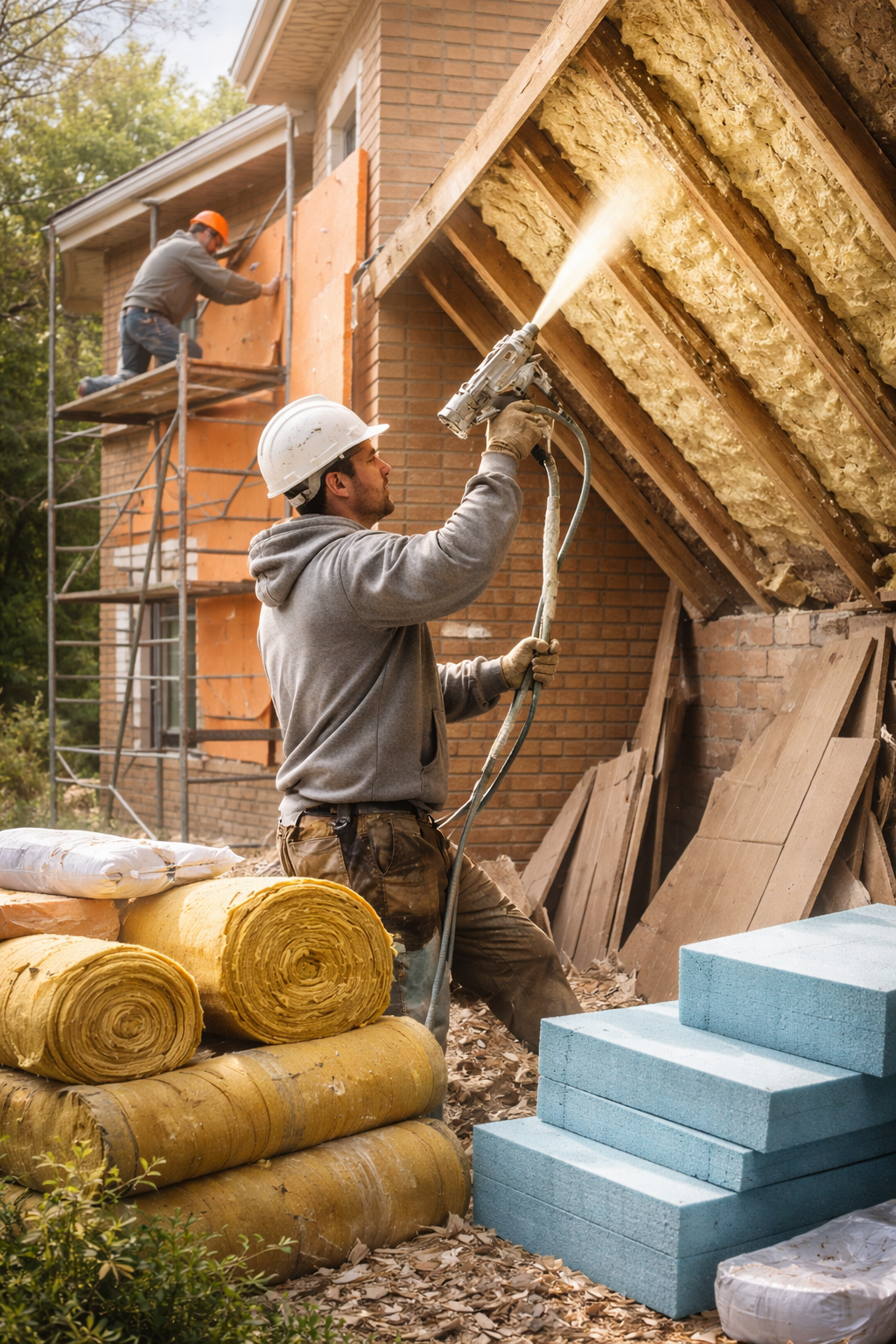 Утепление домов в Мысках под ключ от 4260 руб/м2 | Профессионально — ТепломастерМси