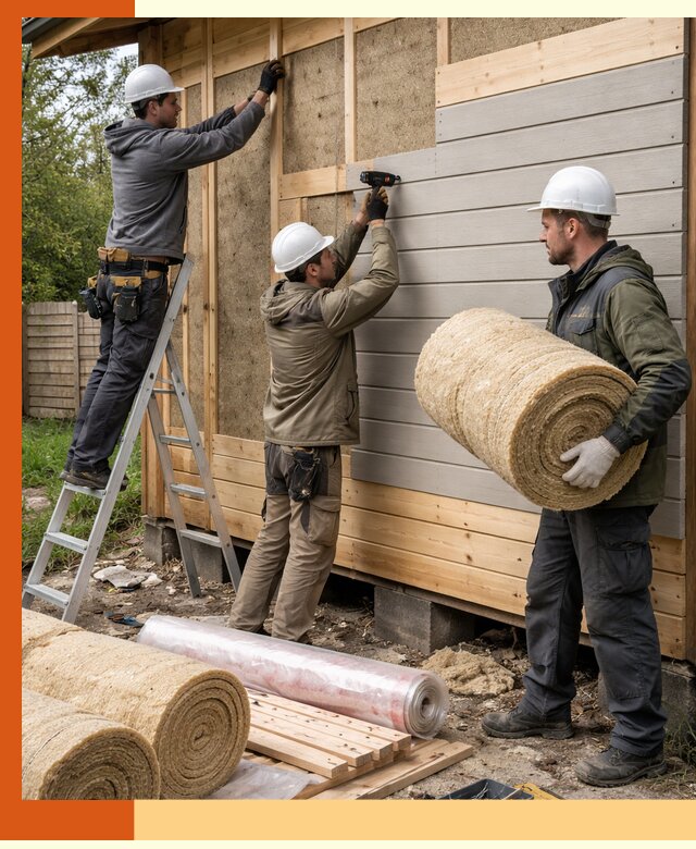 Утепление бани снаружи в Мысках профессионально и надежно