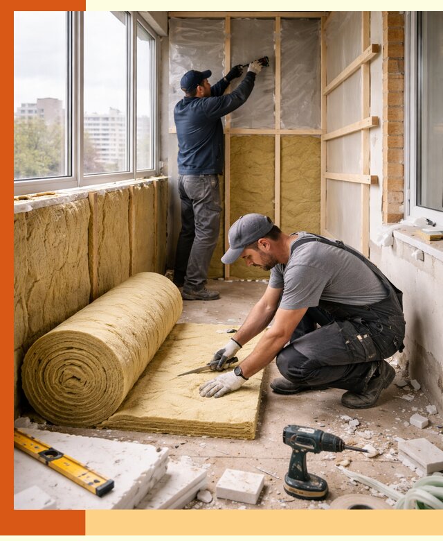 Утепление балкона под ключ в Мысках качественно и быстро