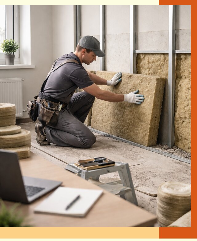 Утепление офиса в Мысках от 4564 руб/м2 — комплексное утепление офиса под ключ | ТепломастерМси